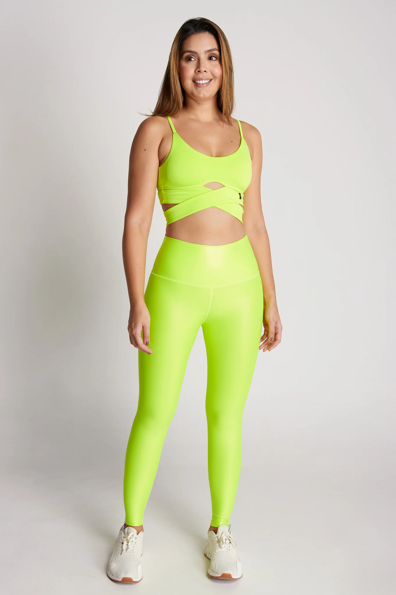 LEGGING AMARILLO NEÓN EMTALIZADO
